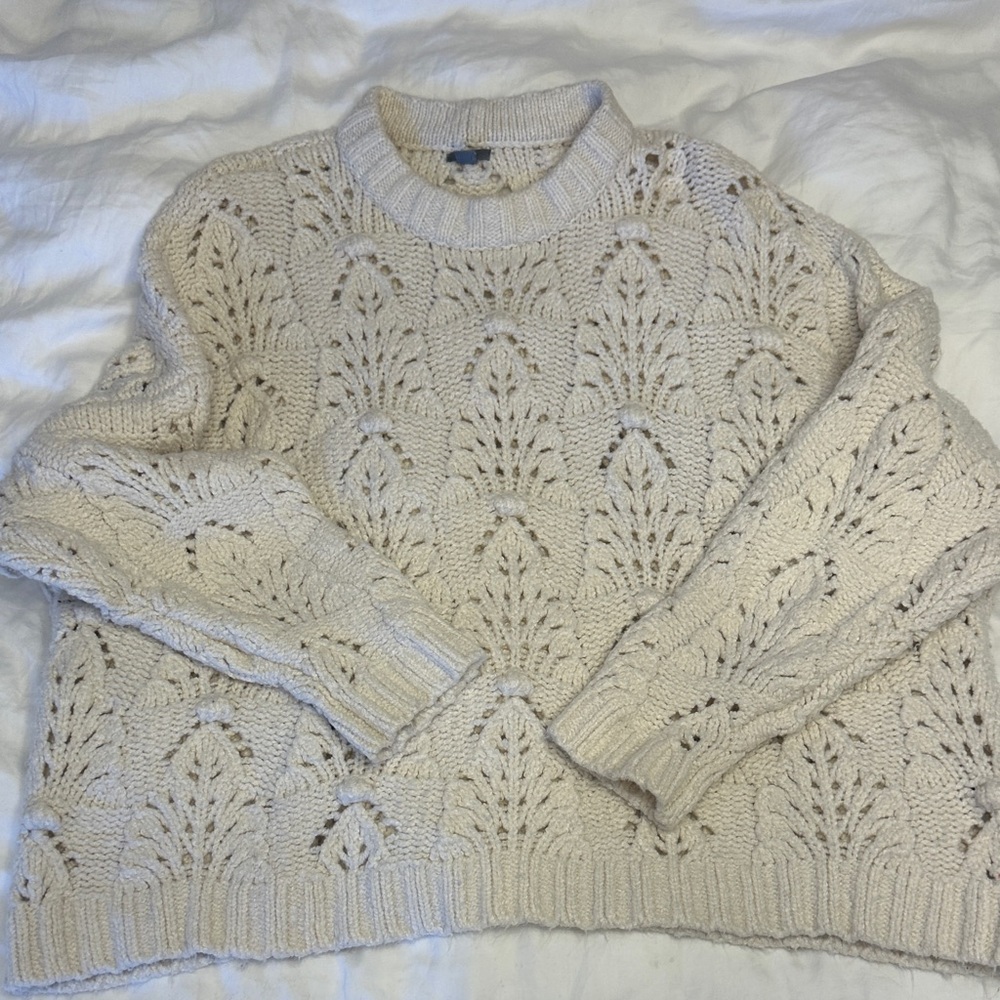 Aerie Women's Ivory Knit Sweater